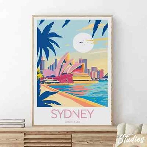 Sydney travel print - Australia, Sydney print Poster Decor - Picture 1 of 4