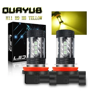 LED H11 H16 H8 Nebelscheinwerfer für Honda Acura Toyota hell 3000K golden gelb - Bild 1 von 16