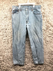 Vaqueros Levi's 550 talla 36x30 para hombre de altura media pierna recta lavado oscuro azul - Imagen 1 de 12