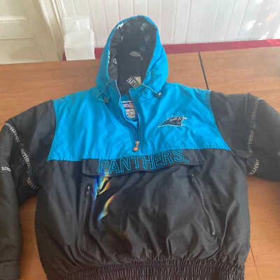 Vintage Triple Fat Goose Team NFL Carolina Panthers Size Large Pull Over Coat - Image 1 of 4