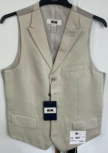 Joseph Abboud Heritage Mens Size S Vest Button Up Tencel Lyocell Linen Lined New - Picture 1 of 10