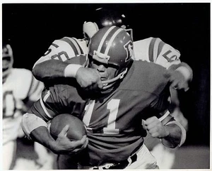 1971 Original Foto Vikings Wally Hilgenberg & Broncos Bobby Anderson in Aktion - Bild 1 von 2