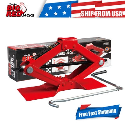 BIG RED T10152 Torin1.5 Ton (3,000 lb)  Steel Scissor Lift Jack Car Kit - Image 1 of 4