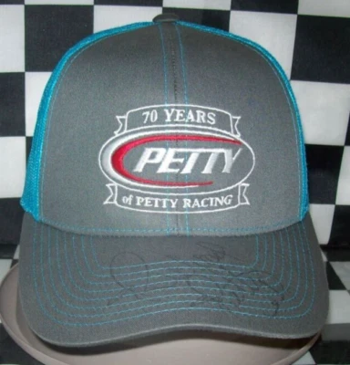 RICHARD PETTY #43 70 AÑOS DE PEQUEÑAS CARRERAS SOMBRERO DE CARRERAS NASCAR AUTOGRAFIADO Foto 1 de 4