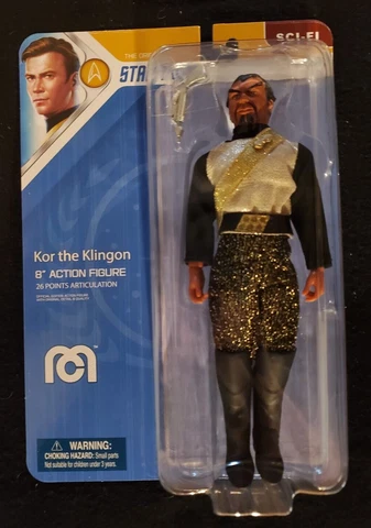 KOR THE KLINGON 8" MEGO STAR TREK Original TV Series Action Figure John Colicos Cover