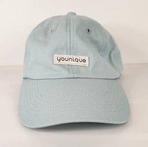 Younique Patch Slideback Mütze blau Einheitsgröße verstellbar einfarbig 6 Panel - Bild 1 von 4