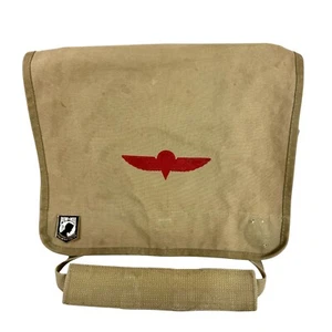 Vintage Banana Republic Brief Messenger Bag Israel Military Paratrooper - Picture 1 of 11