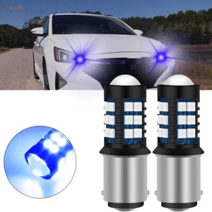10000K Blue 1157 LED Daytime Running Light Bulbs For Hyundai Elantra 2019 2020 - Picture 1 of 12