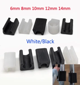Clip on Chair Foot Plastic U Shaped Floor Glides Tubing Caps Cover 6mm-14mm Dia - Picture 1 of 14