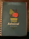 Admiral Recipe Book, vintage