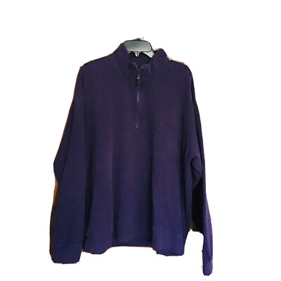 Sudadera Pullover Orvis Para Hombre Púrpura Golf L/S 1/4 Cremallera Elastizada XL Bordada Foto 1 de 4