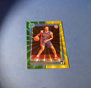 2021-22 Donruss Cade Cunningham Green Yellow Laser Rated Rookie RC #211 - Picture 1 of 2