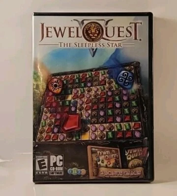 Jewel Quest V The Sleepless Star PC 2010 W/Bonus Jewel Quest 1 & 2 USA R1s6 0671 - Image 1 of 3