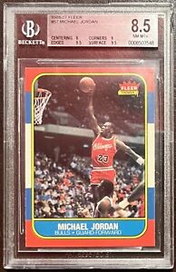 1986-87 Fleer #57 Michael Jordan RC BGS 8.5 - Own the G.O.A.T. - Investment