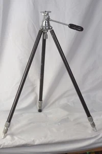 Vintage 1950’s Hollywood Junior Camera Tripod Black Silver - Picture 1 of 13