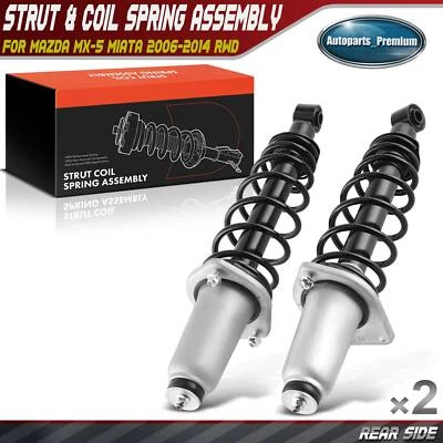 2x Rear Complete Strut & Coil Spring Assembly for Mazda MX-5 Miata 06-15 L4 2.0L - Image 1 of 4