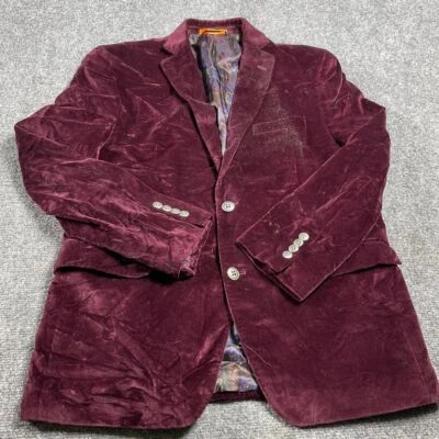 Tallia 男式栗色运动外套长袖 2 按钮尺寸 42R — 第 1/4 张图片