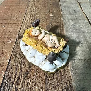 Nativity Pasquini Baby Jesus In Manger Made In Italy - Picture 1 of 7