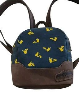 Pokemon Detective Pikachu Loungefly Mini Backpack Bag Zip Charm Multi-Color Blue - Picture 1 of 11