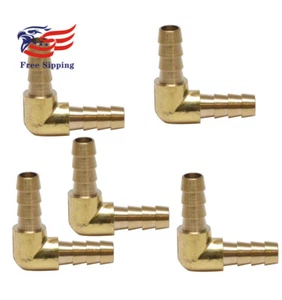 1/2" 12mm Barb OD 90 Degree L Right Angle Elbow Barbed Brass Fitting 5PCS - Picture 1 of 1