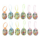 Rabbit 12Pcs Easter Egg Ornaments for Home Office Party Supplies