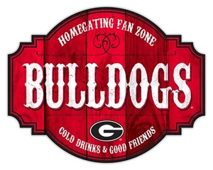 Letrero de los Georgia Bulldogs 24" arte de pared zona de abanico taberna letrero NUEVO - Imagen 1 de 1
