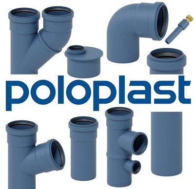 Polokal NG Abwasser Rohr Abflussrohr schallgedämmt DN 32 40 50 75 90 100 125 Iso - Bild 1 von 3