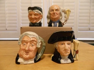Lot of 4 Royal Doulton Toby Jugs 4" - George Washington, Ben Franklin and More - Picture 1 of 9