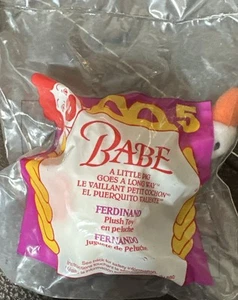 1995 Babe McDonald's Happy Meal Plush Toy - Ferdinand Fernando Vintage New - Picture 1 of 2