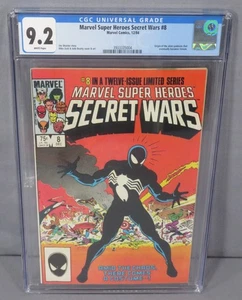 MARVEL SUPER HEROES SECRET WARS #8 (Venom, Alien Symbiote 1st app) CGC 9.2 NM- - Picture 1 of 3