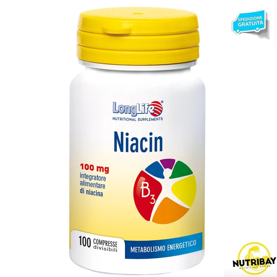 LONG LIFE NIACIN 100 cpr INTEGRATORE DI NIACINA - Immagine 1 di 1
