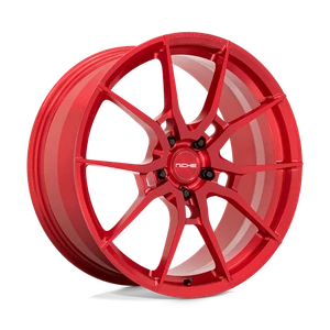 20x11.5 Niche T113 Kanan Brushed Candy Red Forged Wheel 5x120 (52mm) - Picture 1 of 7