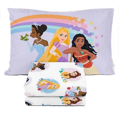 Juego de sábanas dobles Princess Disney - Juego de ropa de cama para niños de 3 piezas incluye... Envío rápido Foto 1 de 4