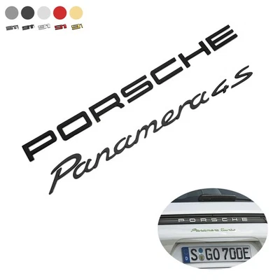 For PORSCHE Panamera 4S Letters Rear Badge Emblem Look Deck Lid New - Image 1 of 4