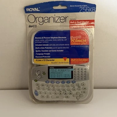 Royal DM4070 Personal Organizer Spell Checker Translator Games Calculator 256 KB - Image 1 of 4
