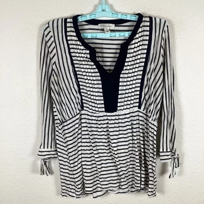 Vintage America Womens Shirt Top Sz M Medium Long Sleeve Striped Pilling Good - Image 1 of 4