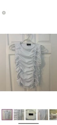 White Fox white tie up top Size M - Image 1 of 4
