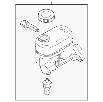 Ford 2021-2024 Ford E-350 Super Duty genuíno - cilindro mestre LC2Z-2140-A - Imagem 1 de 3