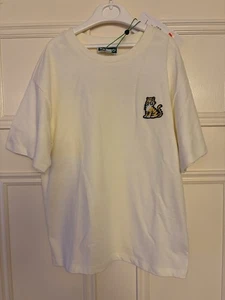 Kenzo Kids Cream With Tiger Short Sleeved T-Shirt Age 8 Years - Picture 1 of 7
