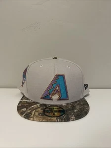 New Era 59FIFTY Arizona Diamondbacks Stone Real Tree Fitted Hat Cap Size 8 - Picture 1 of 6