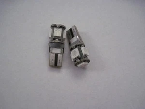 1 pair Canbus Error Free T10 194 W5W led 5-5050 smd Fit BMW Benz Blue LED - Picture 1 of 5