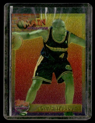 1994 Finest #9 Chris Webber Main Attraction - Image 1 of 2