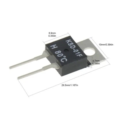 Temperature Switches Normally Open Close Thermostat Thermal Protectors KSD-01F - Image 1 of 4