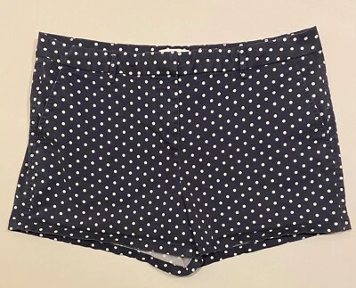 Pantalones cortos para mujer ELLE azul marino y blanco a lunares talla 14 Foto 1 de 4
