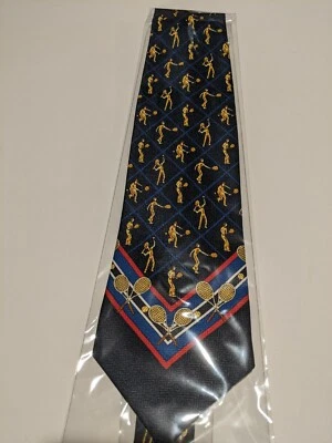 Corbata de tenis Viva Quality Assurance azul rojo 3,75" Foto 1 de 4