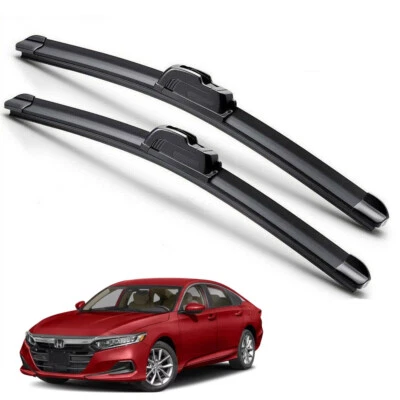 For 2023-2025 Honda Accord Windshield Wiper Blades J-HOOK Hybrid Silicone - Image 1 of 4