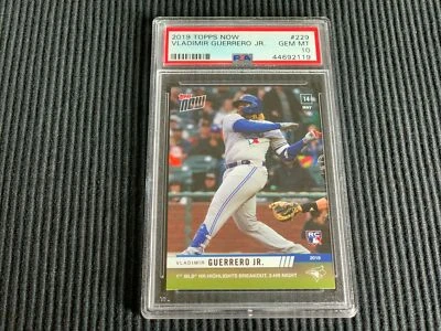 2019 TOPPS NOW #229 VLADIMIR GUERRERO *ROOKIE PSA 10 GEM MINT*  BLUE JAYS - Image 1 of 2