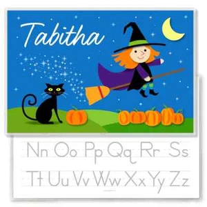 Halloween Wonderful Witch Personalized Placemat for Kids, 18"x12", Laminated - Picture 1 of 5