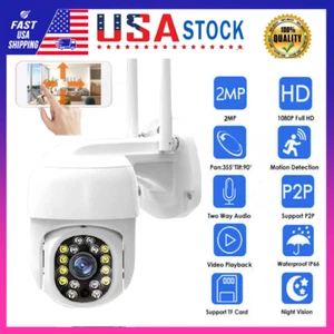 360° 1080P WIFI IP Camera Wireless Outdoor CCTV HD PTZ Smart Home Security Camer - Picture 1 of 12