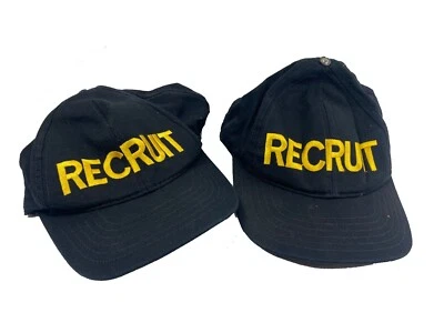RECRUIT HAT: FBI, CIA, POLICE, MILITARY 2pack used - Image 1 of 4